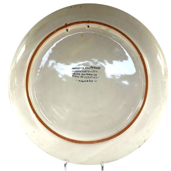 Mayolica Santa Rosa Ceramic Vintage 12" Fruit Display Plate - Picture 3 of 4